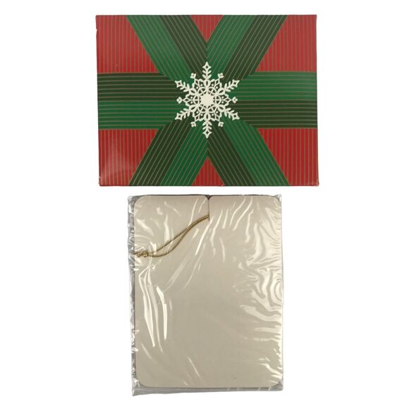 NOS Vintage Avon Mandolin Christmas Ornament Snow Fantasy Jewel Tone 1984 - Picture 2 of 3